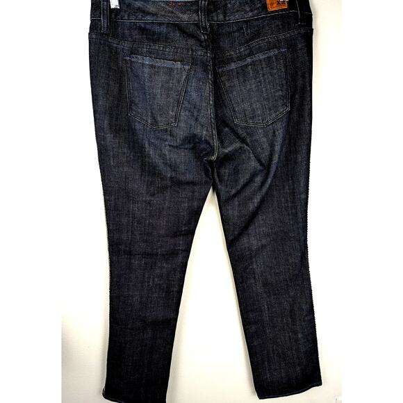 Express X2 low rise straight wmns jeans sz 12 Retro W37"Rise 8.5 Hips44 - Picture 9 of 9